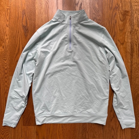 Peter Millar Blue Quarter Zip Top - Picture 1 of 4